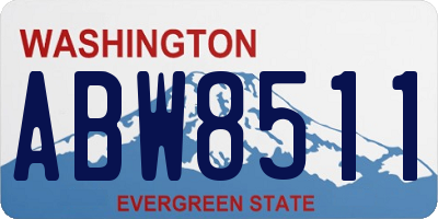 WA license plate ABW8511