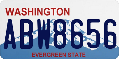 WA license plate ABW8656