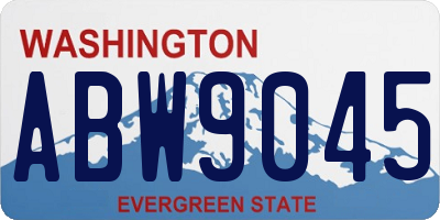 WA license plate ABW9045