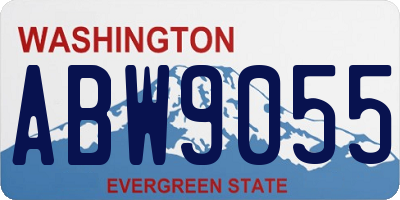 WA license plate ABW9055
