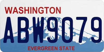WA license plate ABW9079
