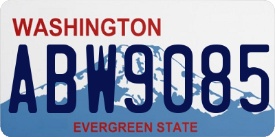 WA license plate ABW9085
