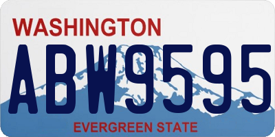 WA license plate ABW9595