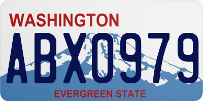 WA license plate ABX0979