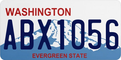 WA license plate ABX1056
