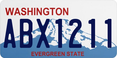 WA license plate ABX1211