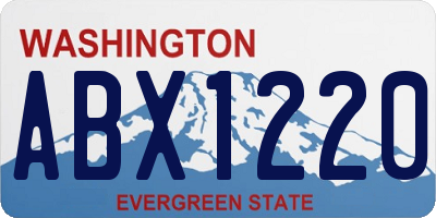 WA license plate ABX1220