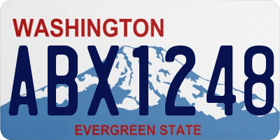 WA license plate ABX1248