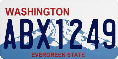 WA license plate ABX1249