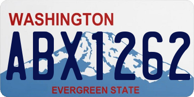 WA license plate ABX1262