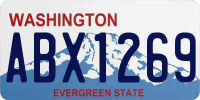WA license plate ABX1269