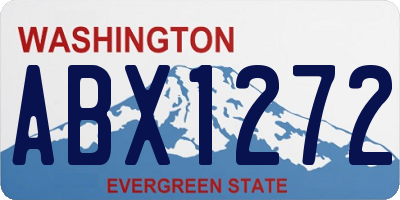 WA license plate ABX1272