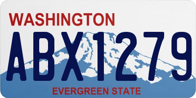 WA license plate ABX1279