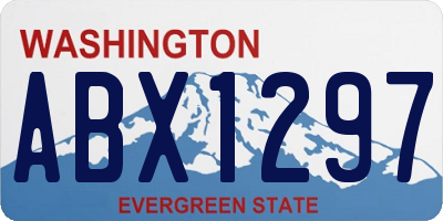 WA license plate ABX1297