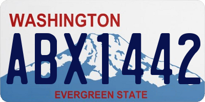 WA license plate ABX1442