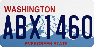 WA license plate ABX1460