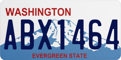 WA license plate ABX1464