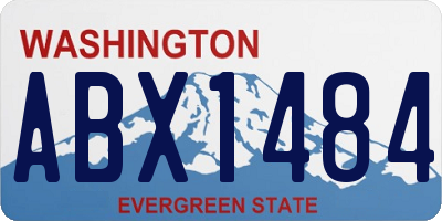 WA license plate ABX1484