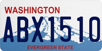 WA license plate ABX1510