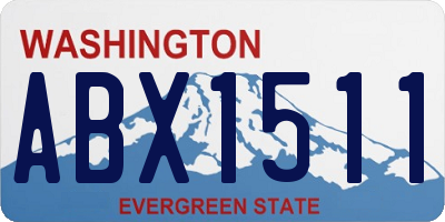 WA license plate ABX1511