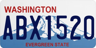 WA license plate ABX1520