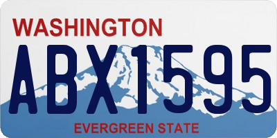 WA license plate ABX1595