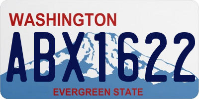 WA license plate ABX1622