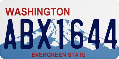 WA license plate ABX1644