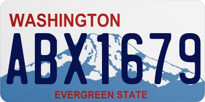 WA license plate ABX1679