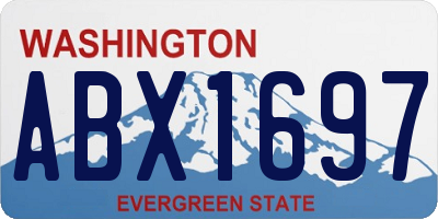 WA license plate ABX1697