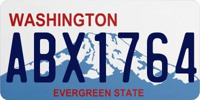 WA license plate ABX1764