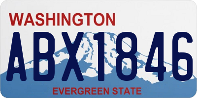 WA license plate ABX1846