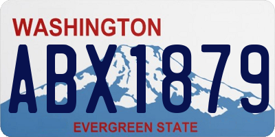 WA license plate ABX1879