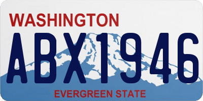 WA license plate ABX1946