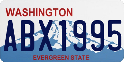 WA license plate ABX1995