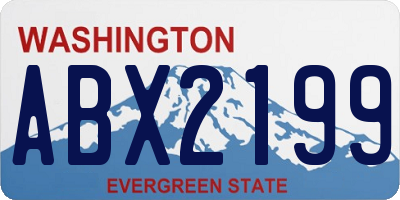 WA license plate ABX2199