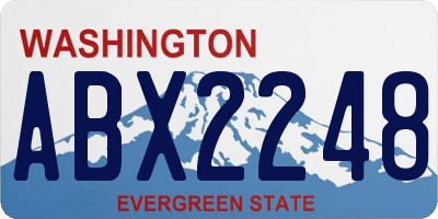 WA license plate ABX2248
