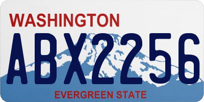 WA license plate ABX2256