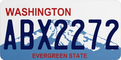 WA license plate ABX2272