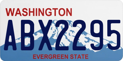 WA license plate ABX2295