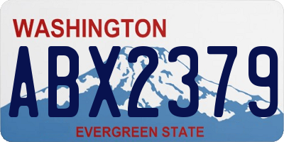 WA license plate ABX2379