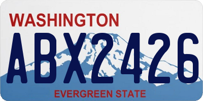 WA license plate ABX2426