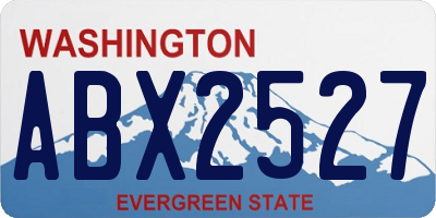 WA license plate ABX2527