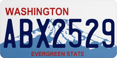WA license plate ABX2529