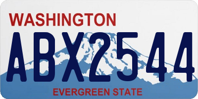 WA license plate ABX2544
