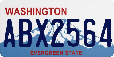 WA license plate ABX2564