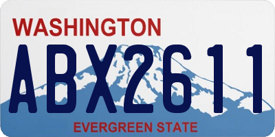 WA license plate ABX2611