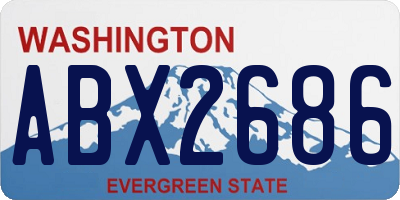 WA license plate ABX2686