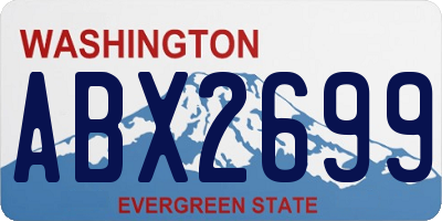 WA license plate ABX2699