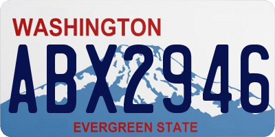 WA license plate ABX2946